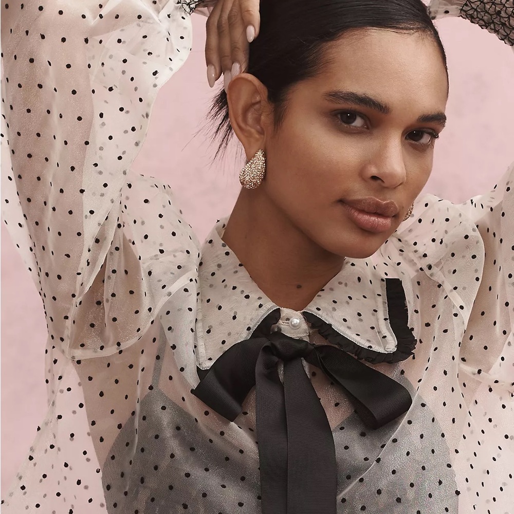 The Petra Drop Earrings: Pavé Edition